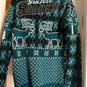 San Jose Sharks official NHL Christmas sweater
